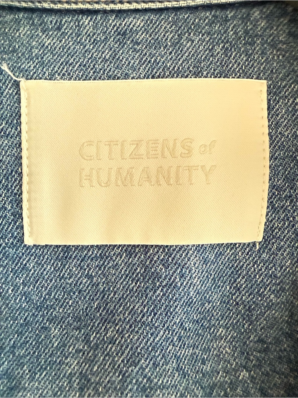 Citizens of Humanity Denim Belted Jacket - Light Blue Women’s Coat - Picture 3 of 5